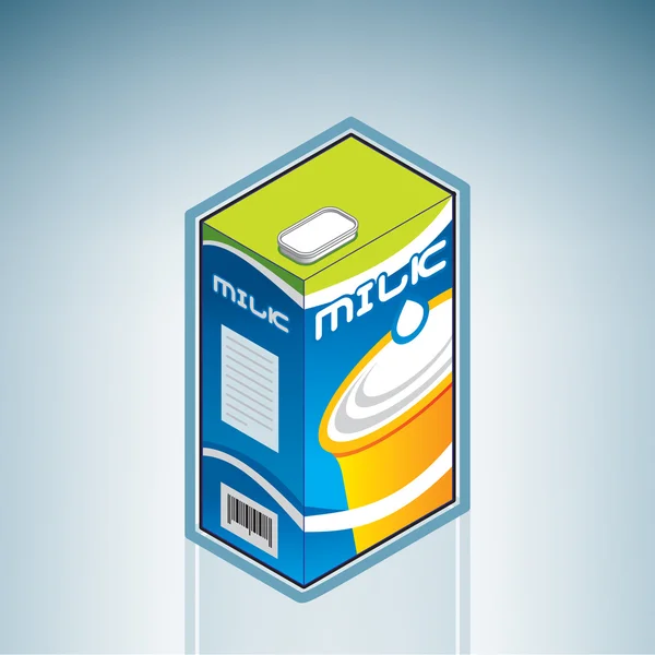 Caixa de leite —  Vetores de Stock