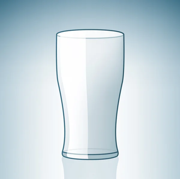 Empty Beer Glass — Stock Vector