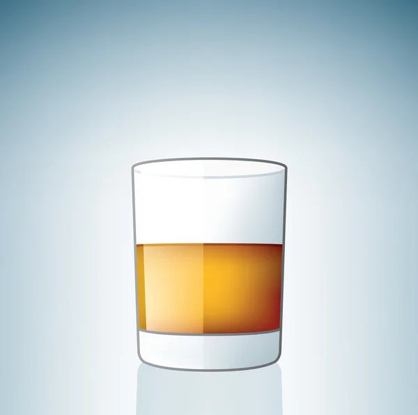 Scotch / Whiskey Glas — Stockvektor
