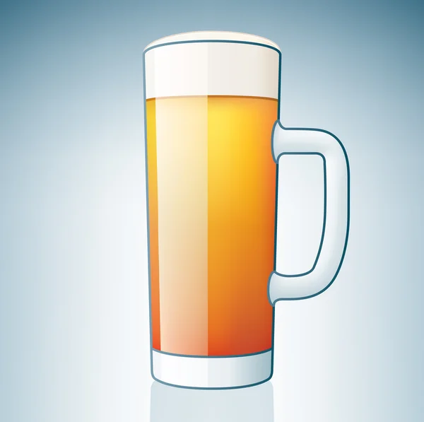Piwo jasne szkło — Wektor stockowy