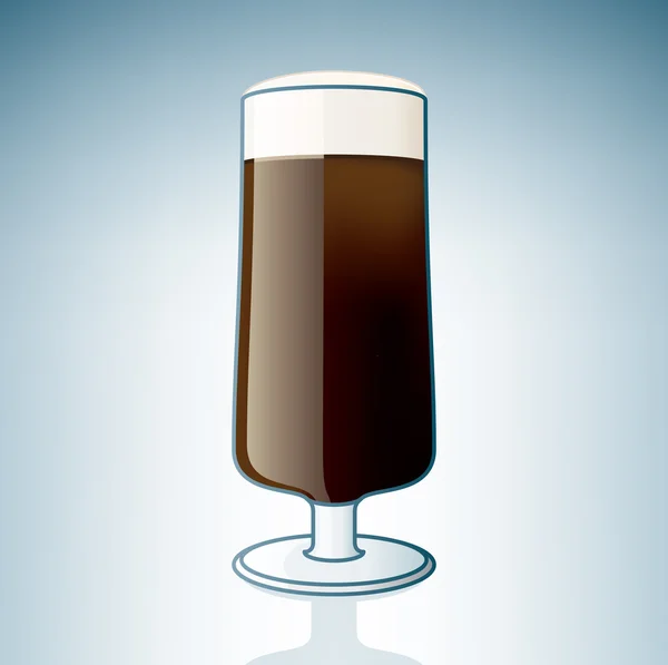 黑啤玻璃 — 图库矢量图片