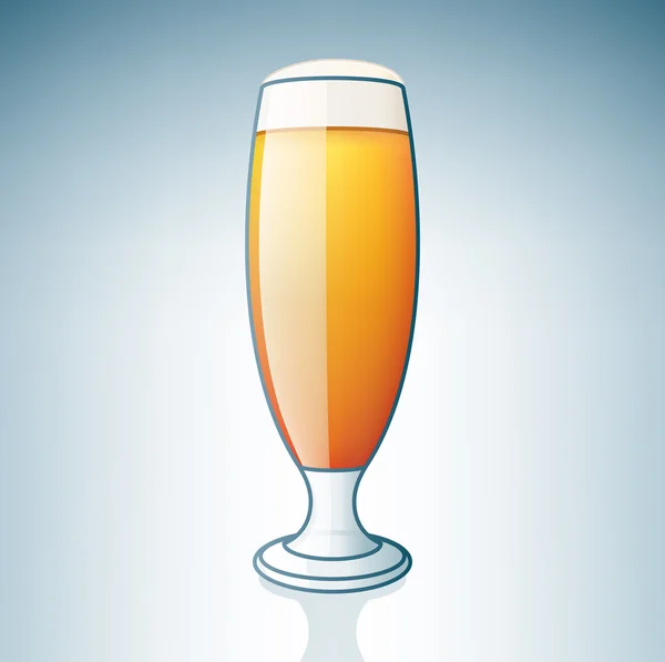 stock vector Light Beer Glass