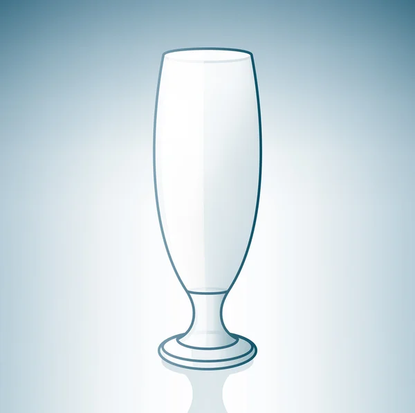 空のビールグラス — ストックベクタ