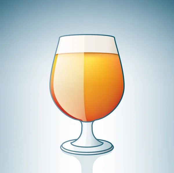 Ελαφριά μπύρα ποτήρι — Διανυσματικό Αρχείο