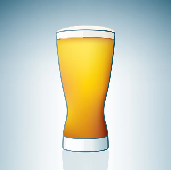 Piwo jasne szkło — Wektor stockowy