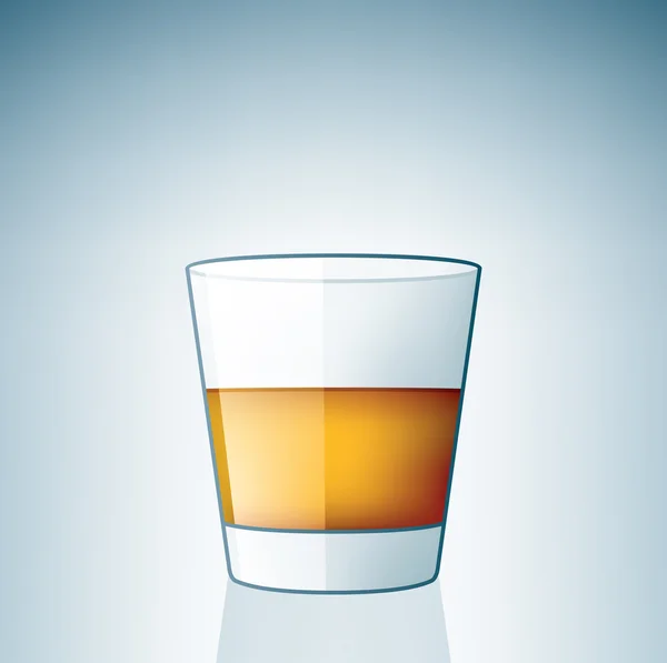 Scotch / Whiskey Glas — Stockvektor