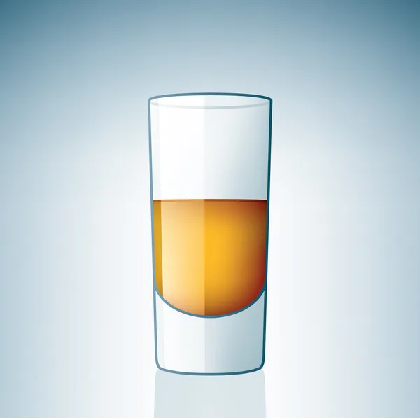 Verre shoot vodka — Image vectorielle