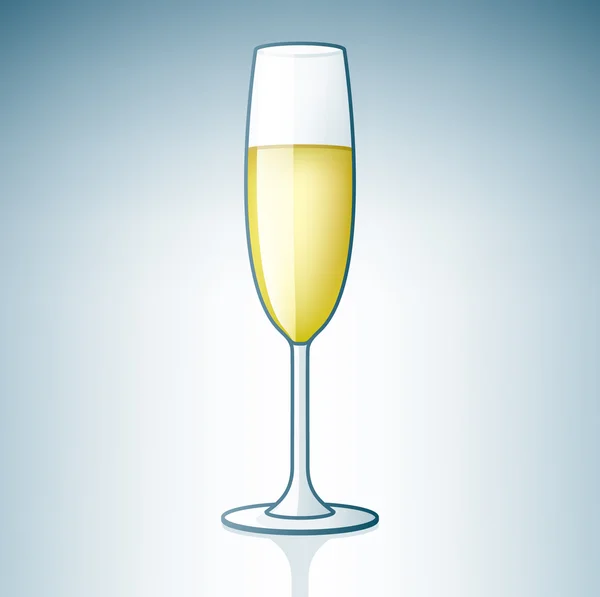 Бокал шампанского / игристого вина — стоковый вектор