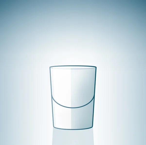Vodka vacío disparar vidrio — Archivo Imágenes Vectoriales