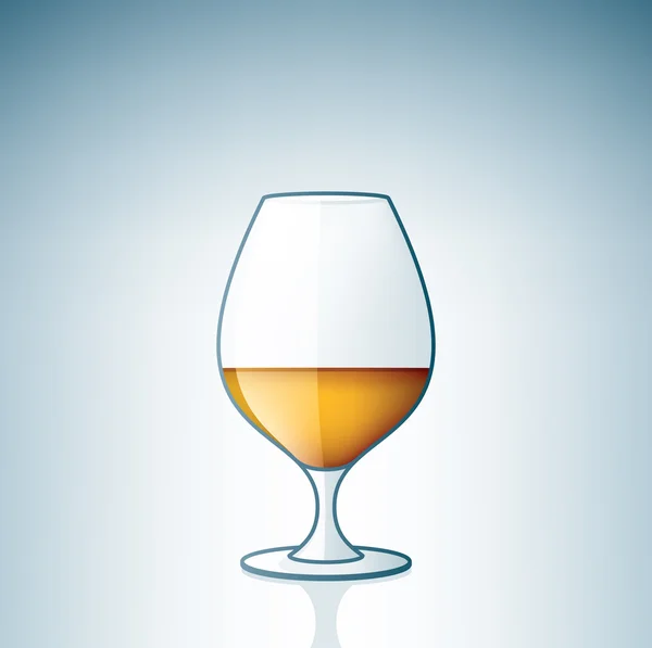 Brandy / Cognac-Schnüffler — Stockvektor