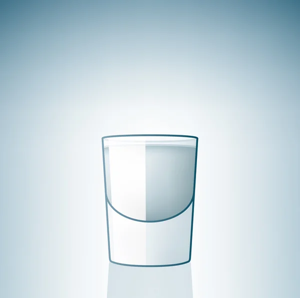 Wodka schieten glas — Stockvector