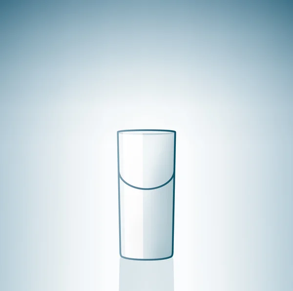 Vodka vacío disparar vidrio — Vector de stock