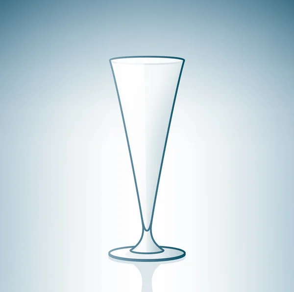 Leeres Cocktailglas — Stockvektor