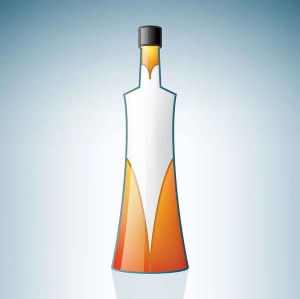 Wodkaflasche — Stockvektor