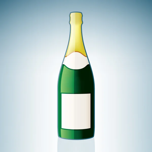 Champaign Bottle — Stock Vector