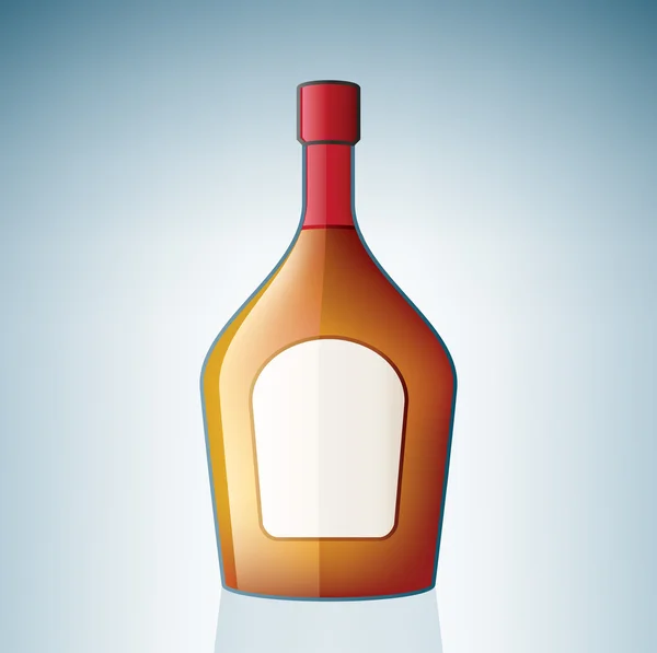 Brandy Flasche — Stockvektor