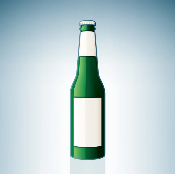 Grüne Bierflasche — Stockvektor