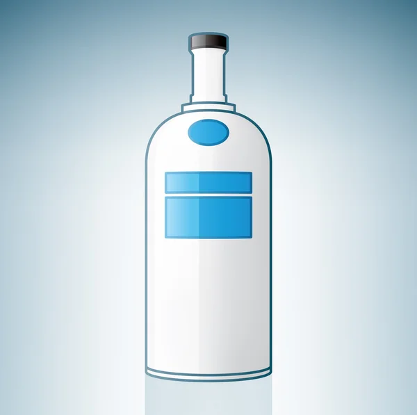 Vodka Botella — Vector de stock