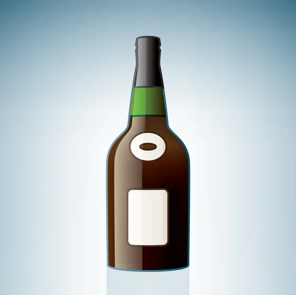 Botol Cognac - Stok Vektor