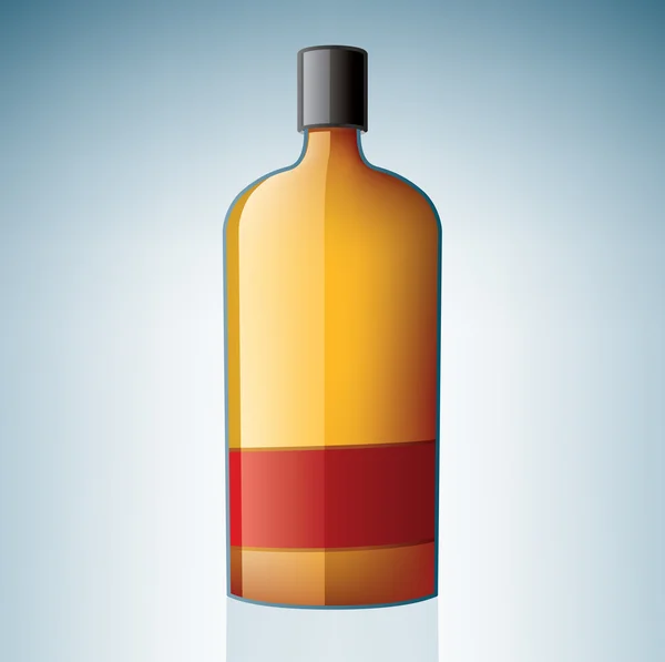 Botol Bourbon - Stok Vektor