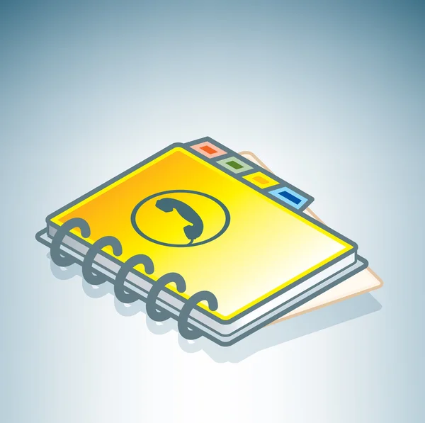 Yellow Phone Book — Stock Vector