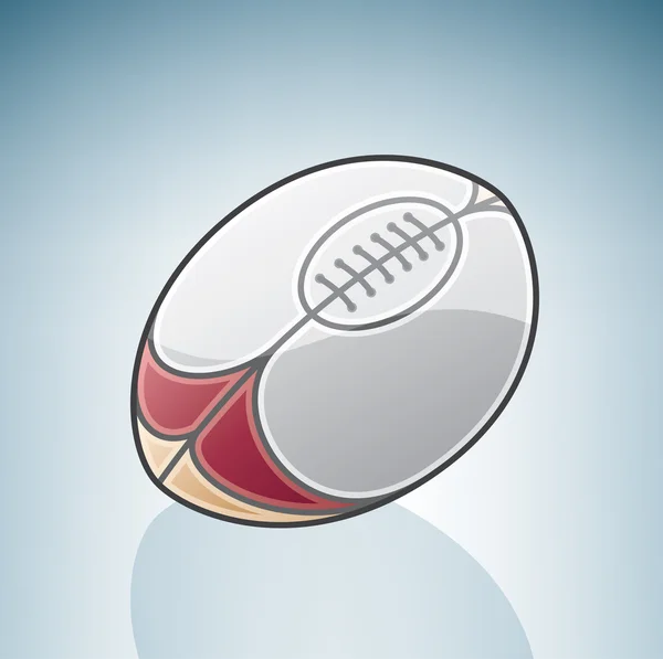 Bola de rugby — Vetor de Stock