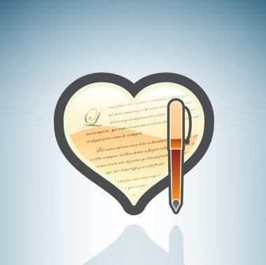 Love to Write Letters clipart