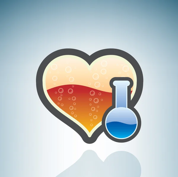 Química del amor — Archivo Imágenes Vectoriales