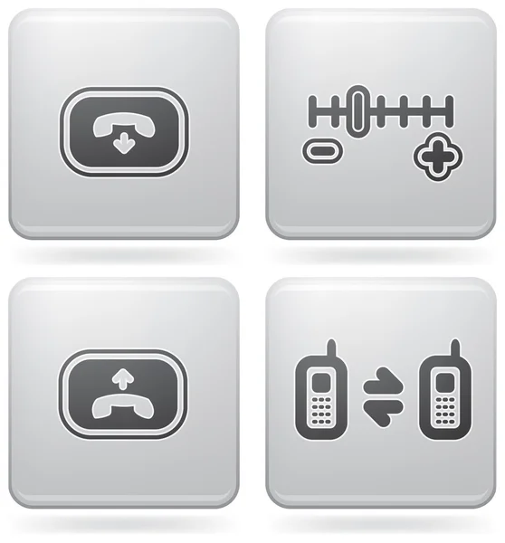 Telefoon pictogrammen weergeven — Stockvector