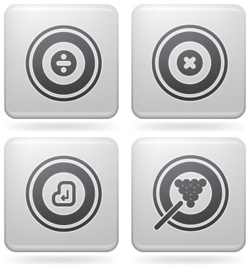 Platin Meydanı 2d Icons Set: soyut