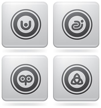 Platin Meydanı 2d Icons Set: soyut