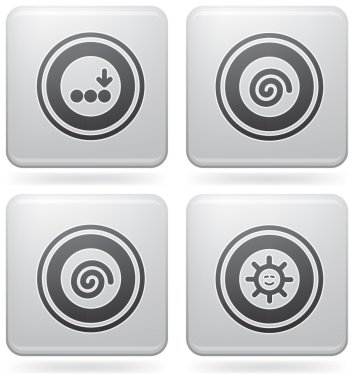 Platin Meydanı 2d Icons Set: soyut