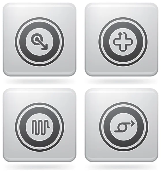 Miscellaneous Platinum Icons — Stock Vector
