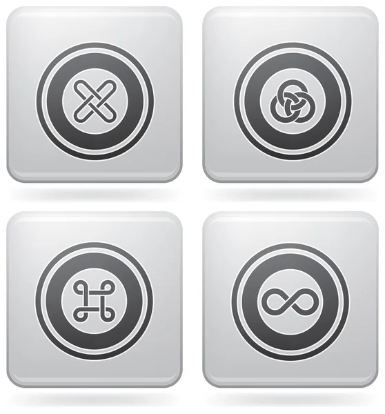 Icone di platino varie — Vettoriale Stock