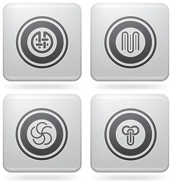 Разные платиновые иконы — стоковый вектор