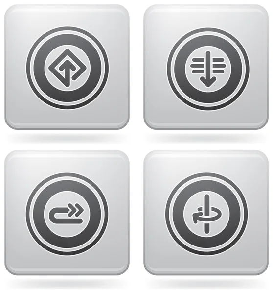 Varie icone di fenicottero — Vettoriale Stock