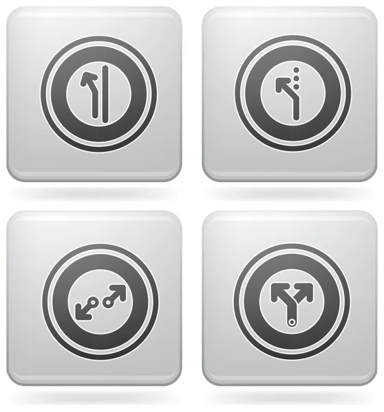 Různé platinové ikony — Stockový vektor
