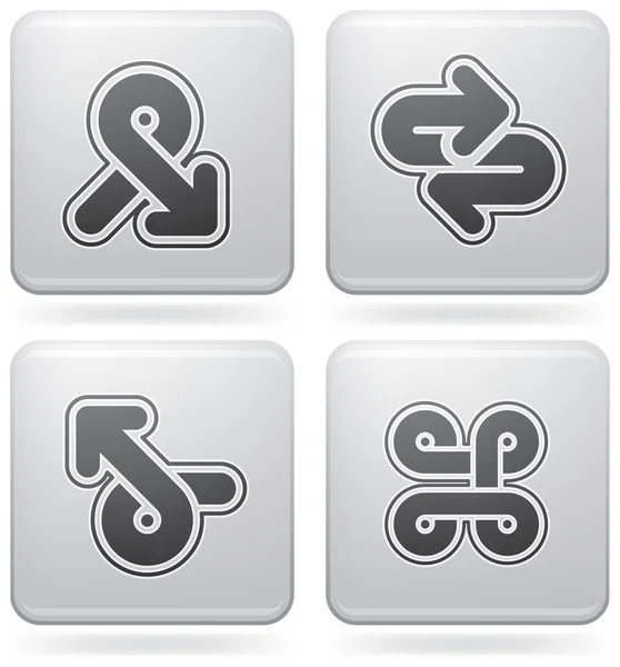 Разные платиновые иконы — стоковый вектор