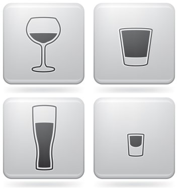 Alcohol glasses clipart