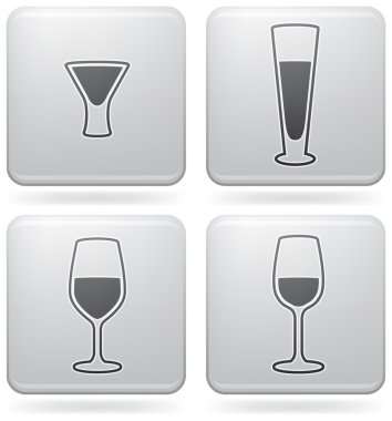 Alcohol glasses clipart