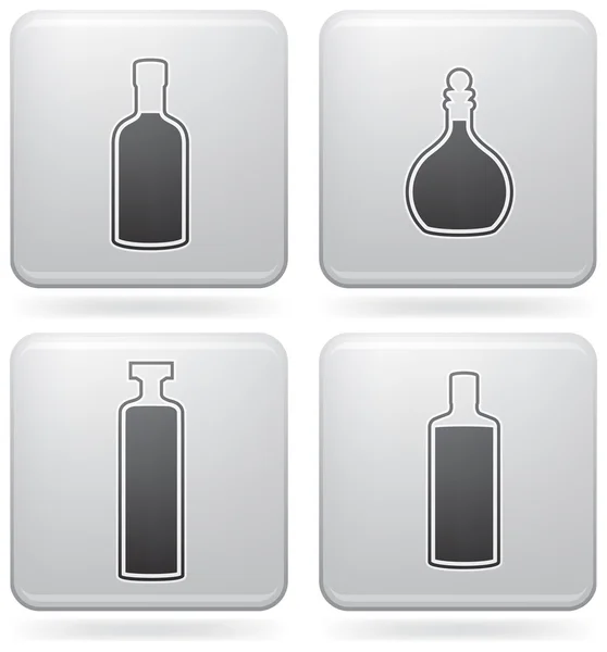 Alkohol palackok — Stock Vector