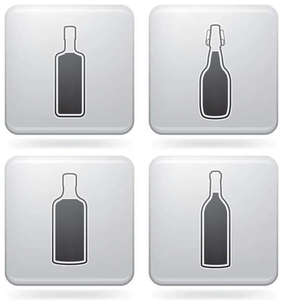 Butelek alkoholu — Wektor stockowy