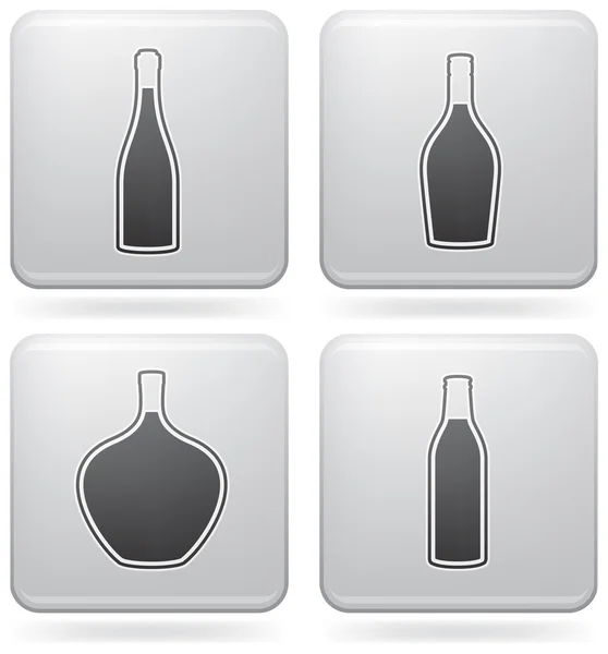 Алкоголь пляшки — стоковий вектор