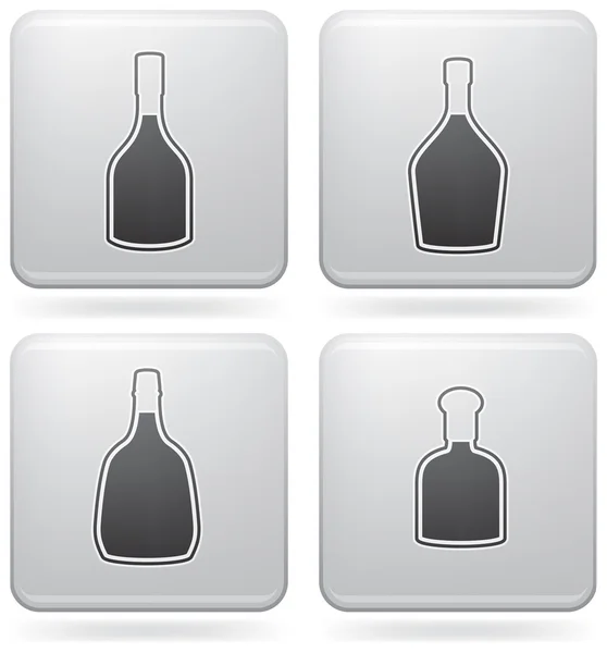 Alcohol bottles — Stock Vector
