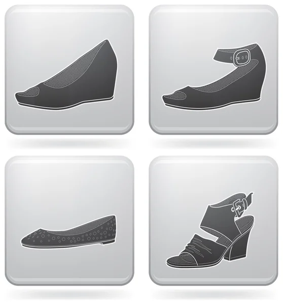 Ženské boty — Stockový vektor