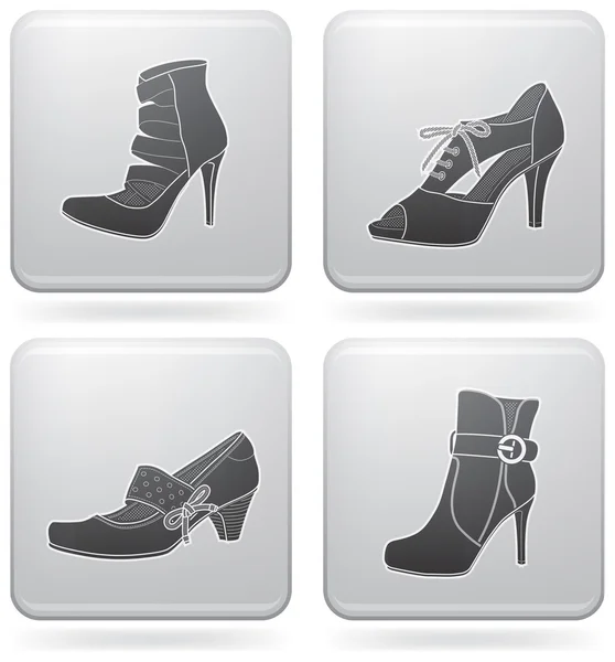Ženské boty — Stockový vektor