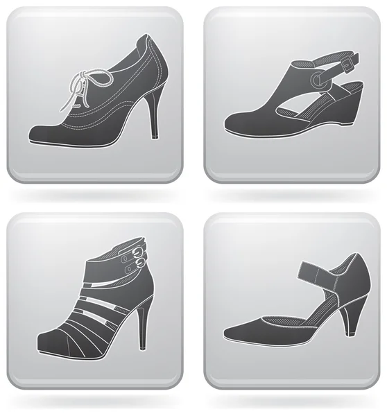 Sapatos de mulher — Vetor de Stock
