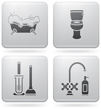 Bathroom utensils clipart