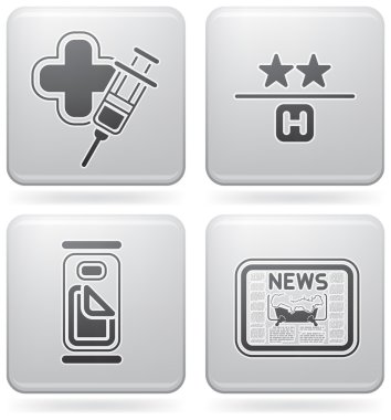 Hotel Related Icons clipart