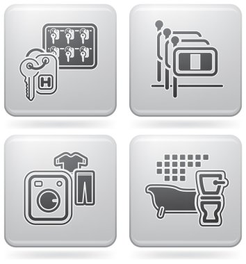 Hotel Related Icons clipart